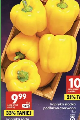 Papryka żółta promocja w Delikatesy Centrum