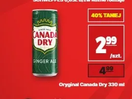 Napój gazowany Canada Dry Ginger Ale promocja w API Market