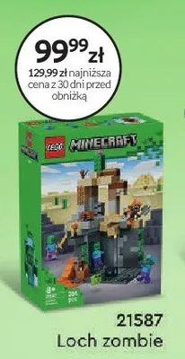 Klocki LEGO Minecraft 21587 Loch zombie promocja w Empik