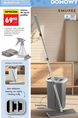Zestaw do mycia podłóg promocja w Biedronka