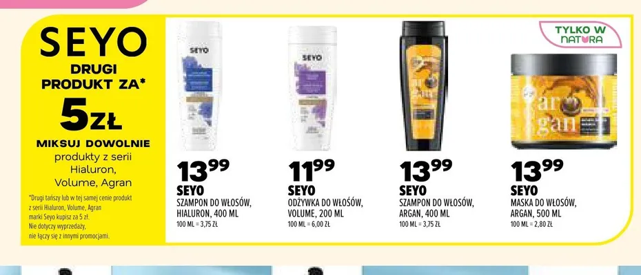 Szampon do włosów z olejkiem arganowym promocja w Drogerie Natura