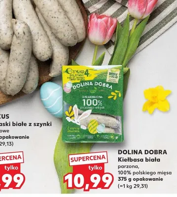 Kiełbasa biała parzona, 100% polskiego mięsa promocja w Kaufland