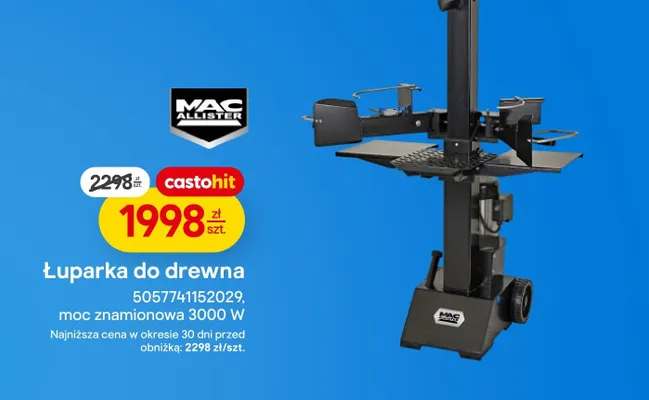 Łuparka do drewna promocja w Castorama