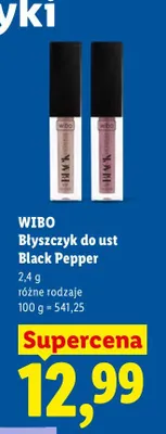 Błyszczyk do ust Black Pepper Wibo promocja w Lidl