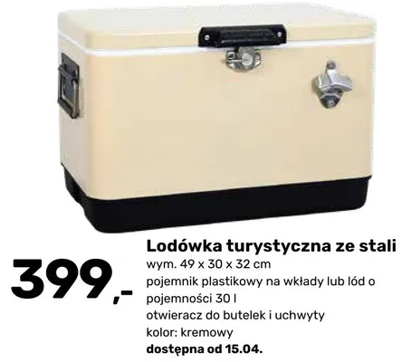 Lodówka turystyczna ze stali promocja w Bricomarche