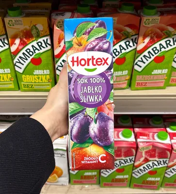 Sok 100% jabłko-śliwka promocja w Intermarche