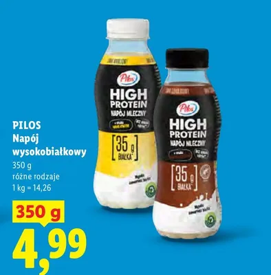 Napój wysokobiałkowy Pilos czekoladowy promocja w Lidl