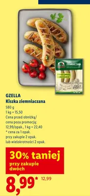 Kiszka ziemniaczana Gzella promocja w Lidl