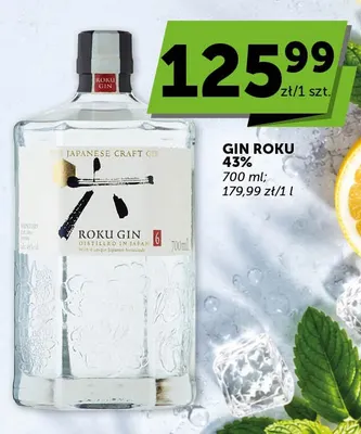 Gin Roku 43% promocja w Groszek