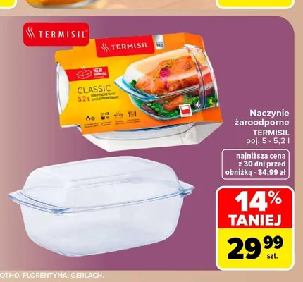 Naczynie żaroodporne Termisil promocja w Carrefour