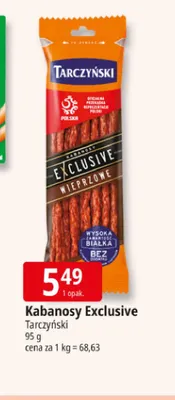 Kabanosy Exclusive Tarczyński promocja w Leclerc
