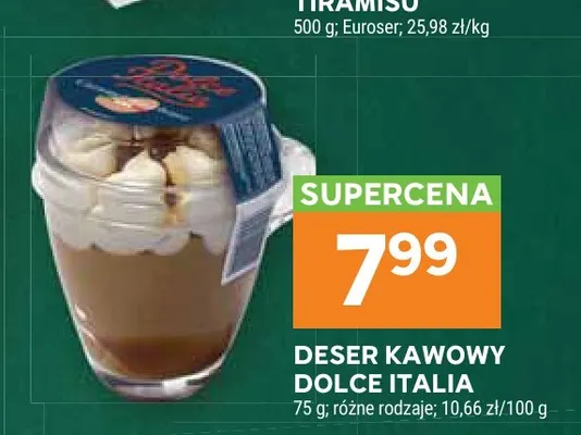 Deser kawowy Dolce Italia promocja w Stokrotka