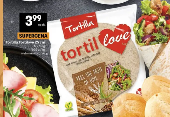 Tortilla Tortilove 6-pak 25 cm promocja w Delikatesy Centrum