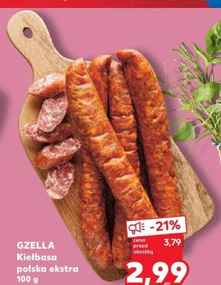 Kiełbasa polska ekstra Gzella promocja w Kaufland