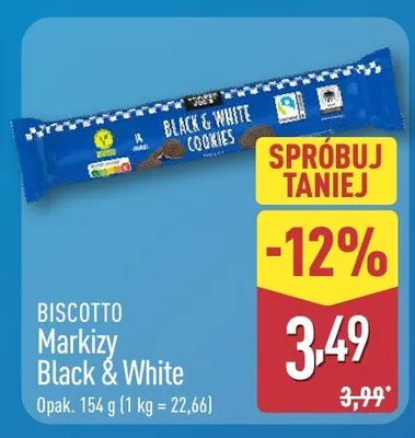 Markizy Black & White Biscotto promocja w Aldi