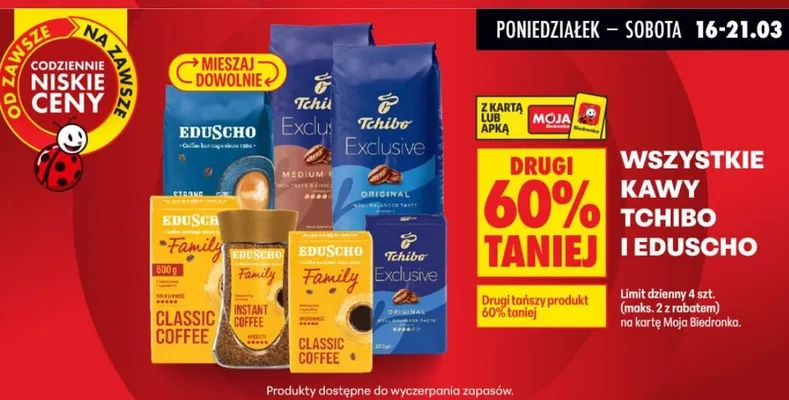 Wszystkie kawy promocja w Biedronka