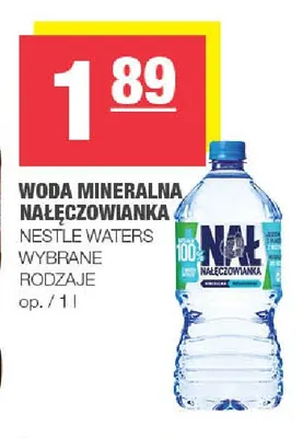 Woda mineralna Nałęczowianka promocja w SPAR
