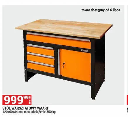 Stół warsztatowy Waart promocja w Merkury Market