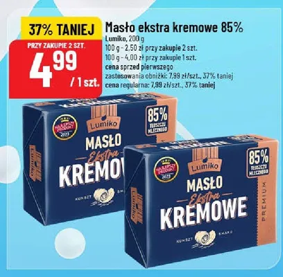 Masło ekstra kremowe 85% promocja w POLOmarket