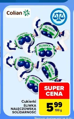 Cukierki Śliwka Nałęczowska Solidarność promocja w Carrefour Market