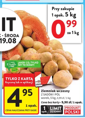 Ziemniak wczesny Z Sadów i Pól promocja w Intermarche