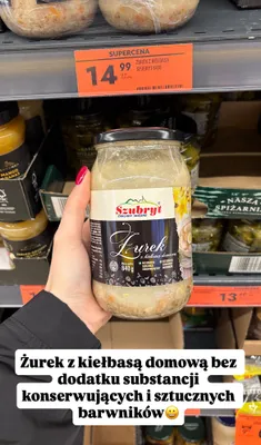 Żurek z kiełbasą 840 g promocja w Biedronka