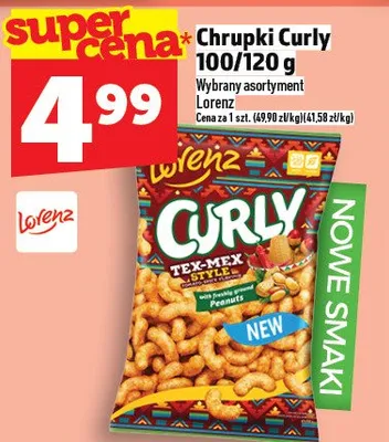 Chrupki Curly 100/120g promocja w TOPAZ