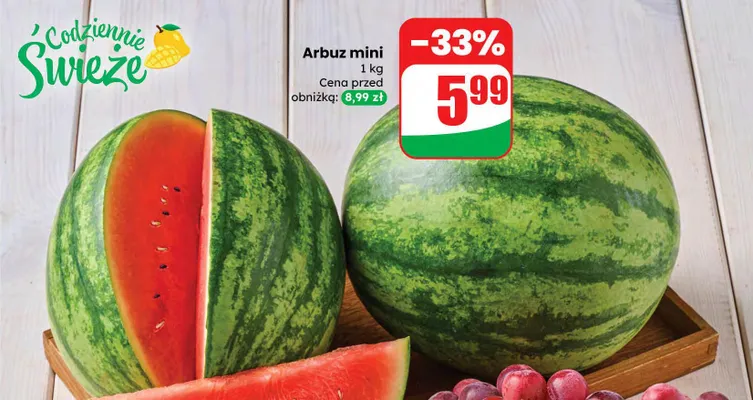 Arbuz mini promocja w Dino