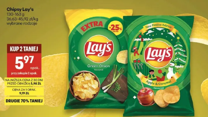 Chipsy Green Onion promocja w Delikatesy Centrum