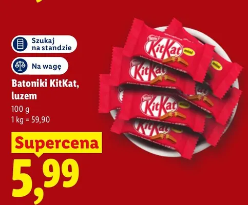 Batoniki KitKat Mini luzem promocja w Lidl
