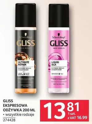 Odżywka ekspresowa GLISS 200 ML promocja w Selgros