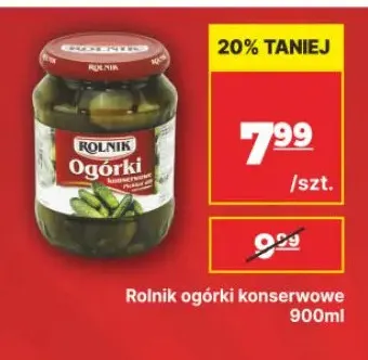 Ogórki konserwowe Rolnik promocja w API Market