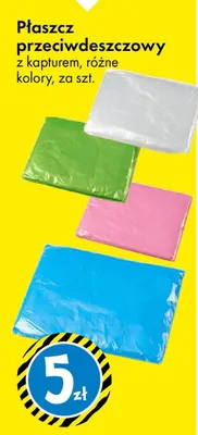 Płaszcz przeciwdeszczowy promocja w Tedi