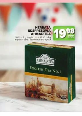 Herbata ekspresowa Ahmad Tea English Tea No. 1 promocja w Stokrotka