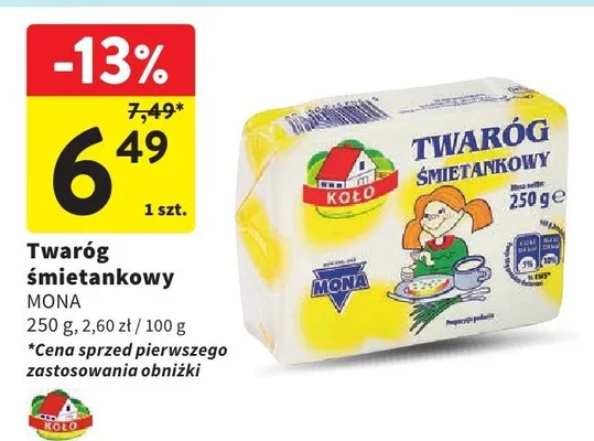 Twaróg śmietankowy promocja w Intermarche