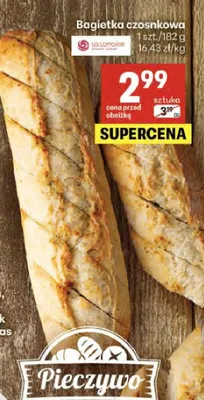 Bagietka czosnkowa promocja w Delikatesy Centrum