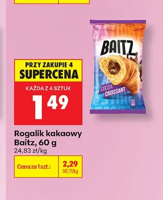 Rogalik kakaowy Baitz promocja w Biedronka