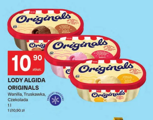 Lody Algida Originals wanilia promocja w Chorten