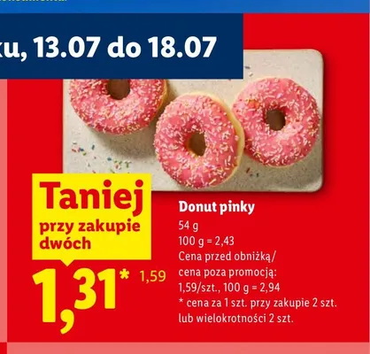 Donut pinky promocja w Lidl