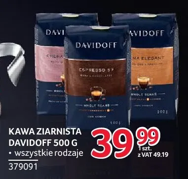 Kawa ziarnista Davidoff promocja w Selgros