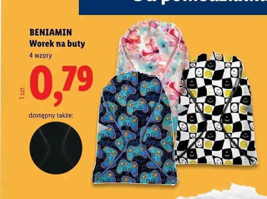 Worek na buty Beniamin promocja w Lidl