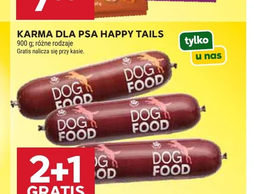 Karma dla psa Happy Tails promocja w Stokrotka