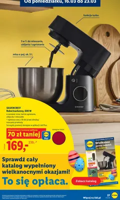 Robot kuchenny 600 W promocja w Lidl