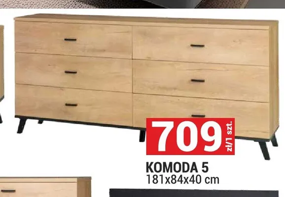 Komoda 5 John promocja w Merkury Market