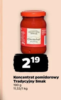 Koncentrat pomidorowy Tradycyjny Smak promocja w Netto