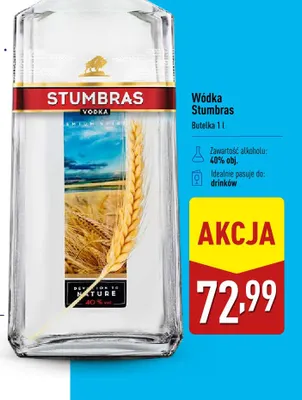Wódka Stumbras promocja w Aldi