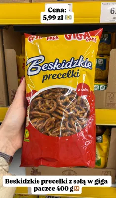 Precelki z solą promocja w Dino