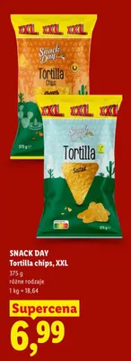 Tortilla chips, XXL różne rodzaje promocja w Lidl