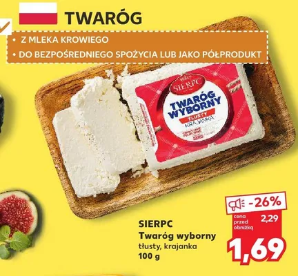Twaróg wyborny tłusty, krajanka promocja w Kaufland