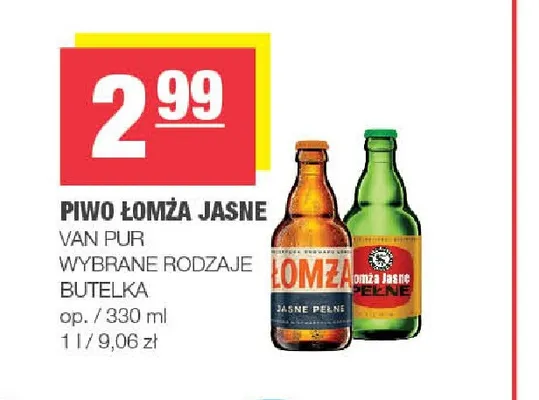 Piwo Łomża promocja w SPAR